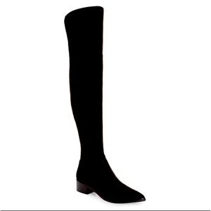 MARC FISHER NWOT Black Yakira Suede Over the Knee Boots 6.5